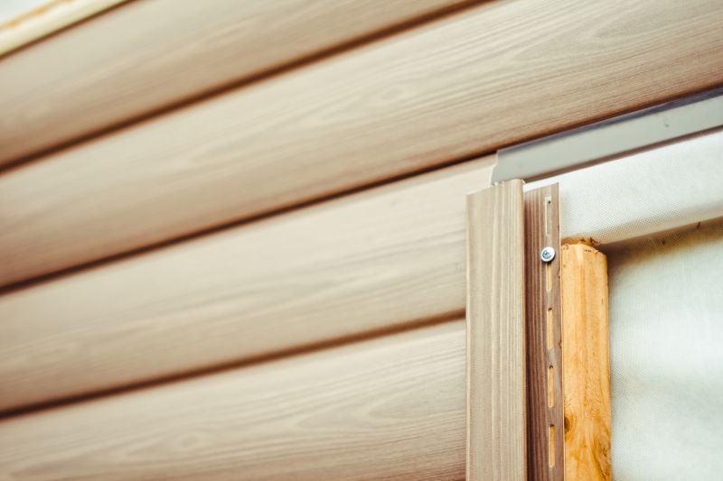 Close-up of Fitted Siding Panels